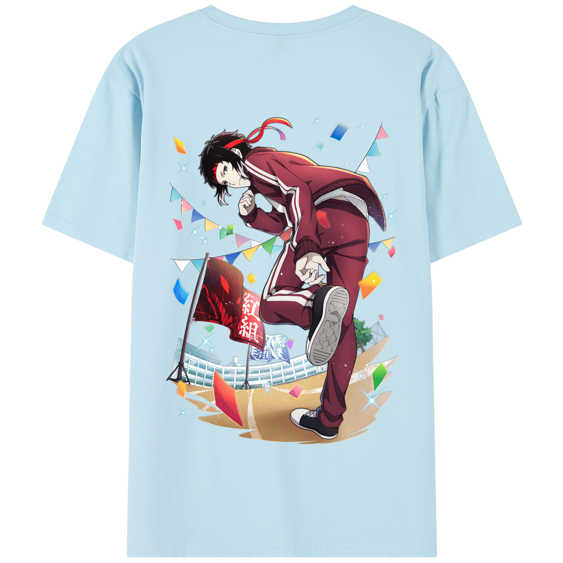 （画像用） 文豪ストレイドッグス Bungo Stray Dogs 綿100％半袖Tシャツ（背面プリント）